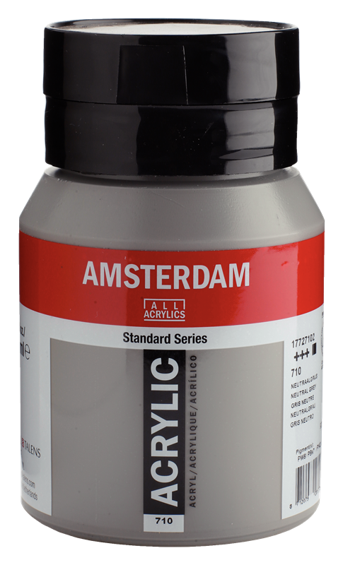 Amsterdam Standard Series Acrylique Pot 500 ml Gris Neutre 710