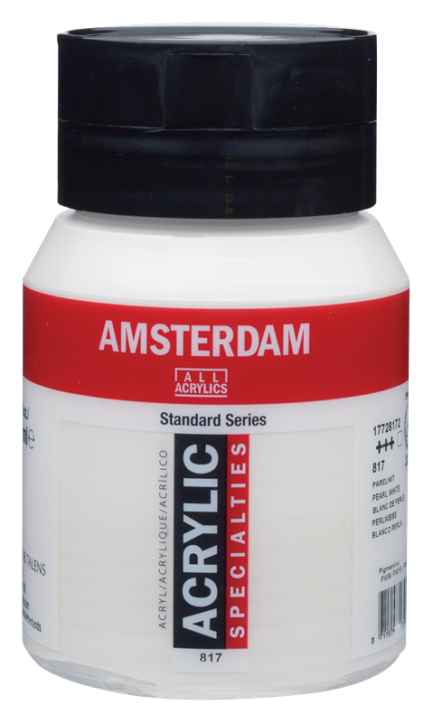 Amsterdam Standard Series Acrylique Pot 500 ml Blanc de Perle 817