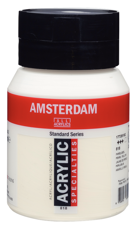 Amsterdam Standard Series Acrylique Pot 500 ml Jaune de Perle 818