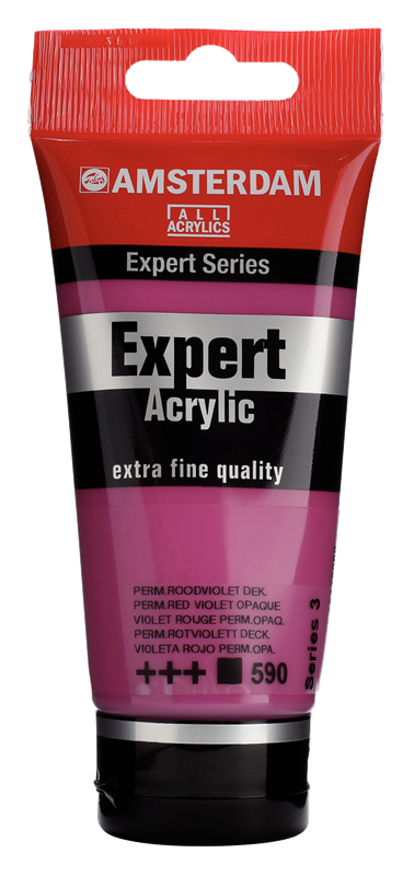 Amsterdam Expert Series Acrylique Tube 75 ml Violet Rouge Permanent Opaque 590