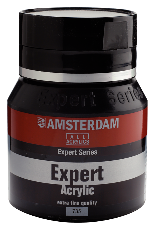 Amsterdam Expert Series Acrylverf Pot 400 ml Oxydzwart 735