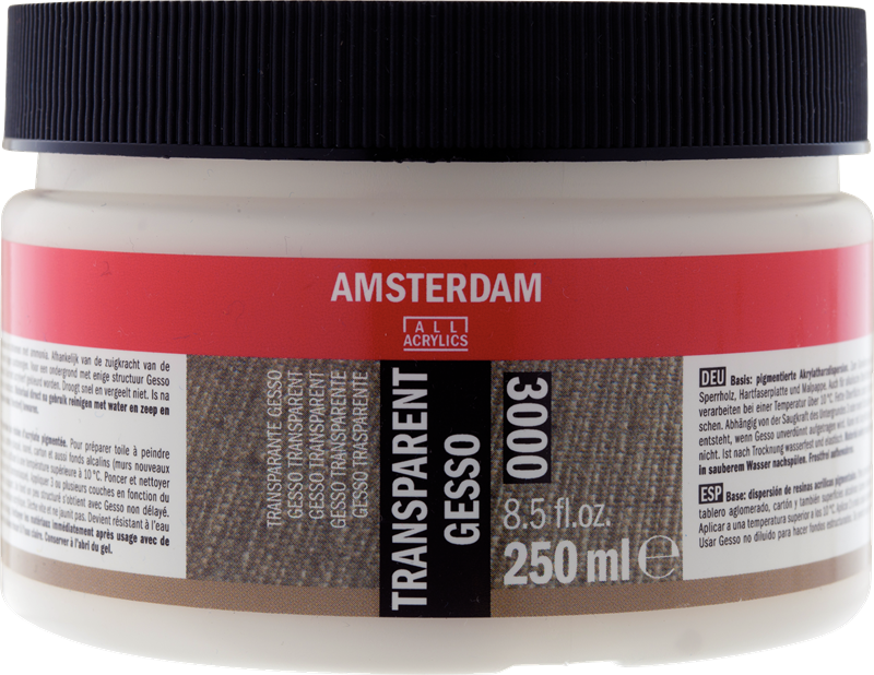 Amsterdam Transparant gesso 000 pot 250 ml
