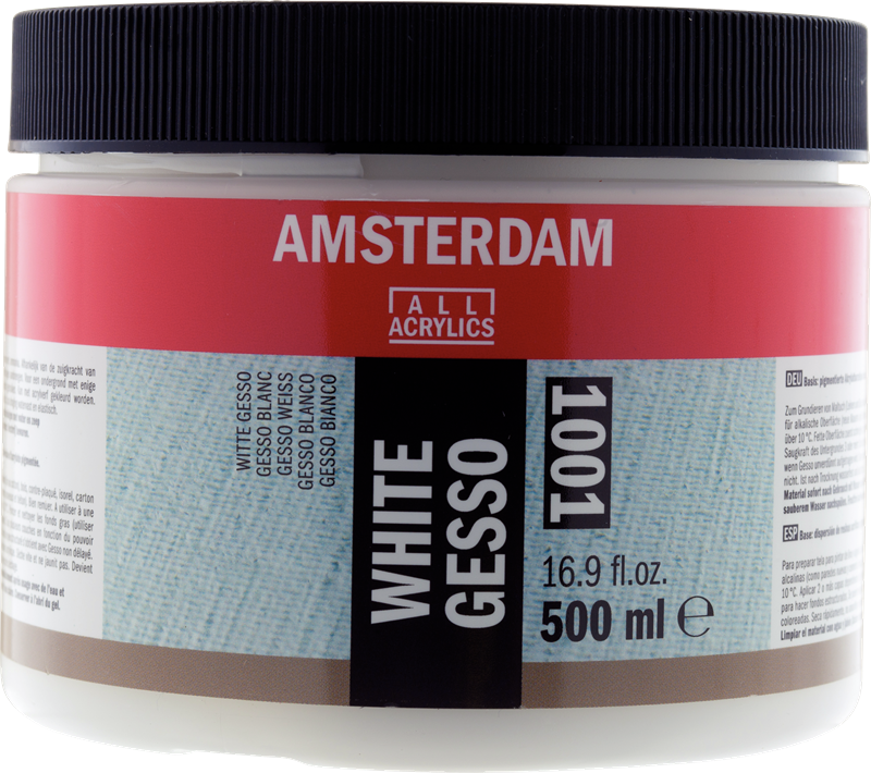 Amsterdam Wit gesso 001 pot 500 ml