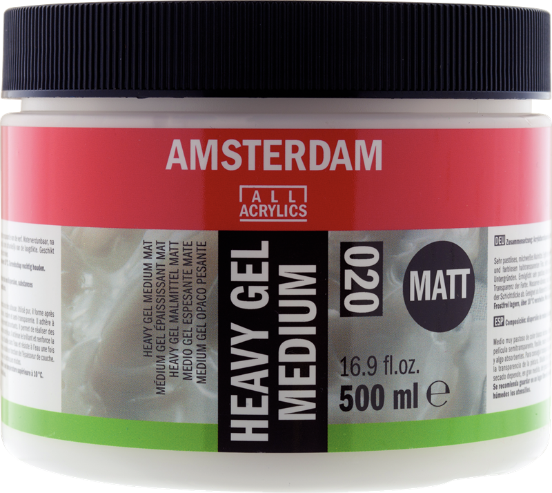 Amsterdam Heavy gel medium mat 020 pot 500 ml