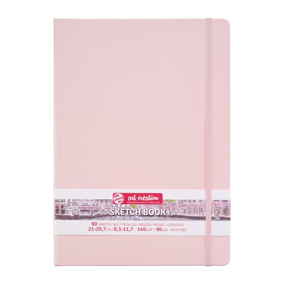 Talens Art Creation Schetsboek Pastel Roze 21 x 29.7 cm 140 g 80 Vellen