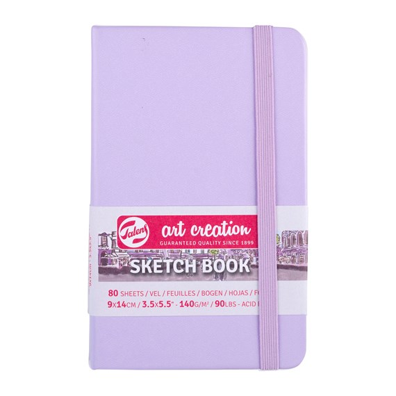 Talens Art Creation Schetsboek Pastel Violet 9 x 14 cm 140 g 80 Vellen