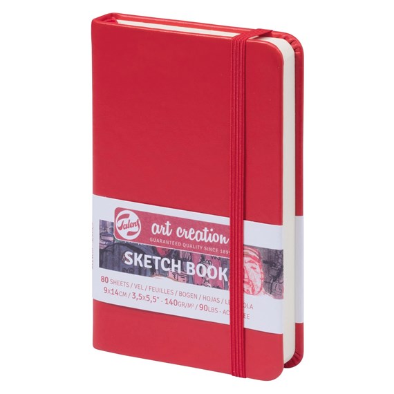 Talens Art Creation Schetsboek Rood 9 x 14 cm 140 g 80 Vellen