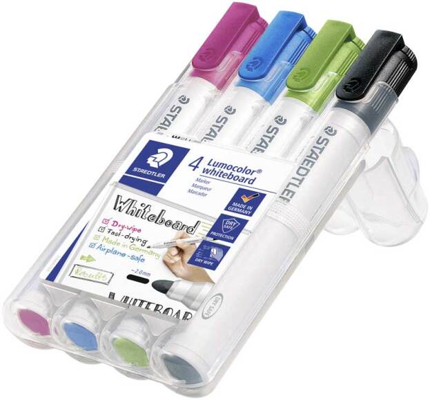 STAEDTLER lumocolor white board marker 2mm (set van 4)