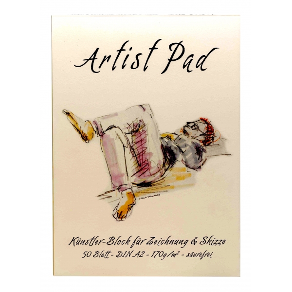AMI Artist Pad voor tekenen en schetsen,  A2, 50 vel, 170 gr.